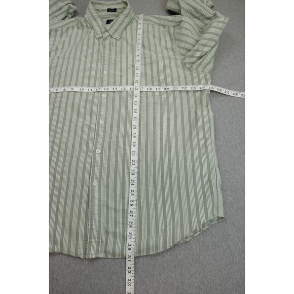 J Crew Shirt Mens XL Striped 100% Cotton Classic Fit Flex Oxford Button Down - Picture 7 of 7